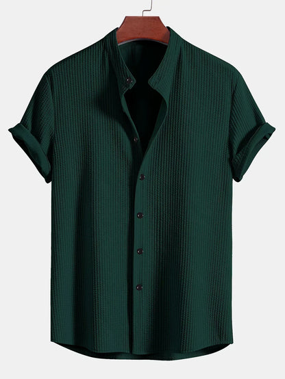 Rhett | Textured Short Sleeve Resort Shirt