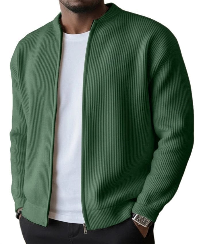 Reed | Refined Ribbed Zip Cardigan