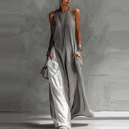 Elowena | Soft Drape Sleeveless Maxi Dress