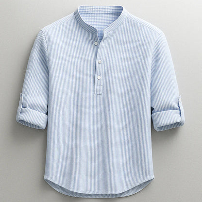 Kendrick | Waffle Knit Henley Shirt