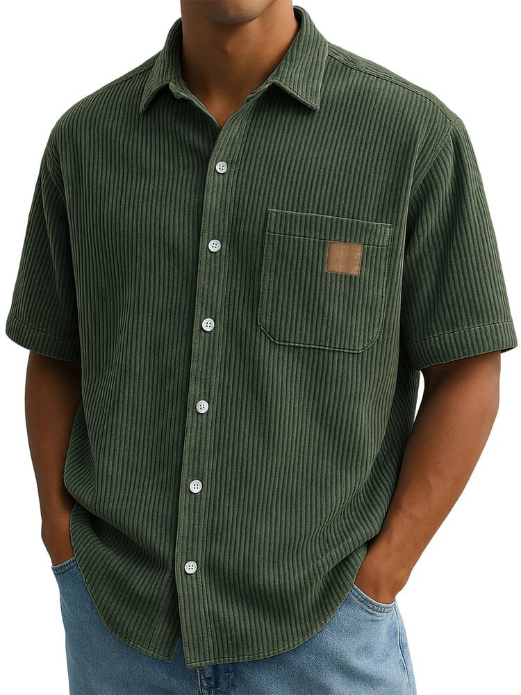 Bastien | Textured Knit Button Shirt