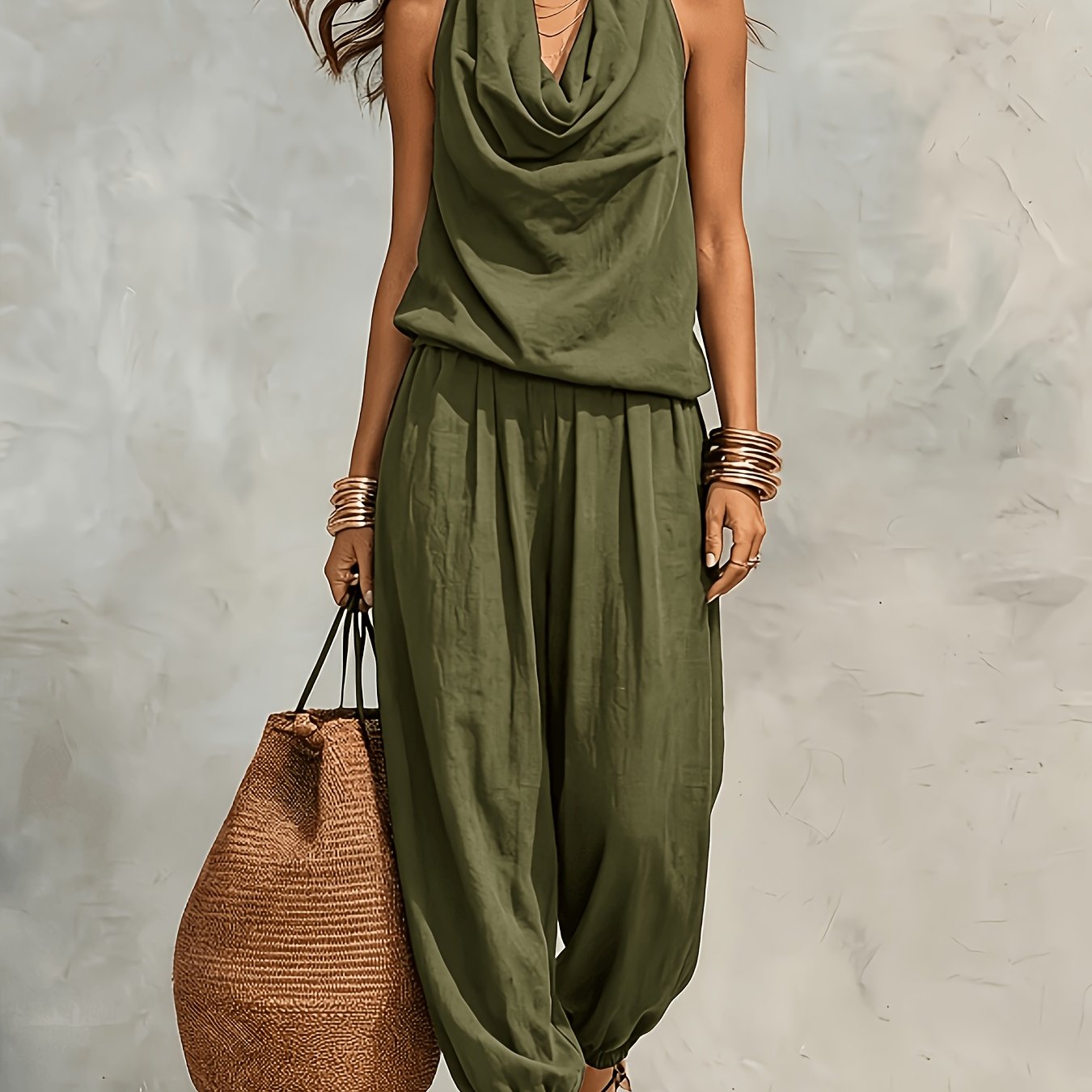 Palomaire | Boho Sleeveless Lounge Jumpsuit