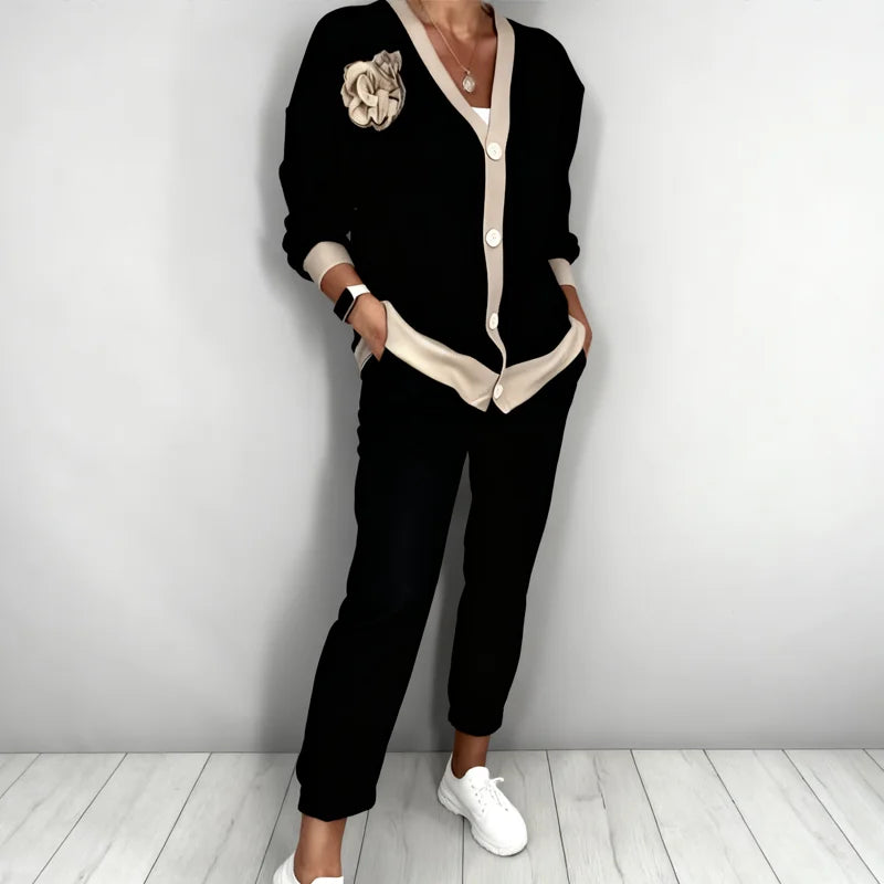 Virelune | Button Cardigan and Trouser Set