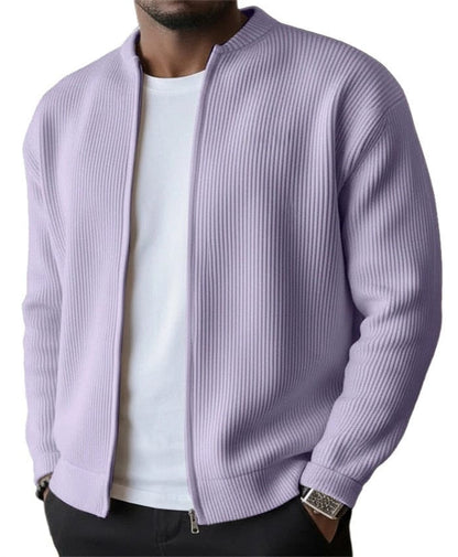 Reed | Refined Ribbed Zip Cardigan