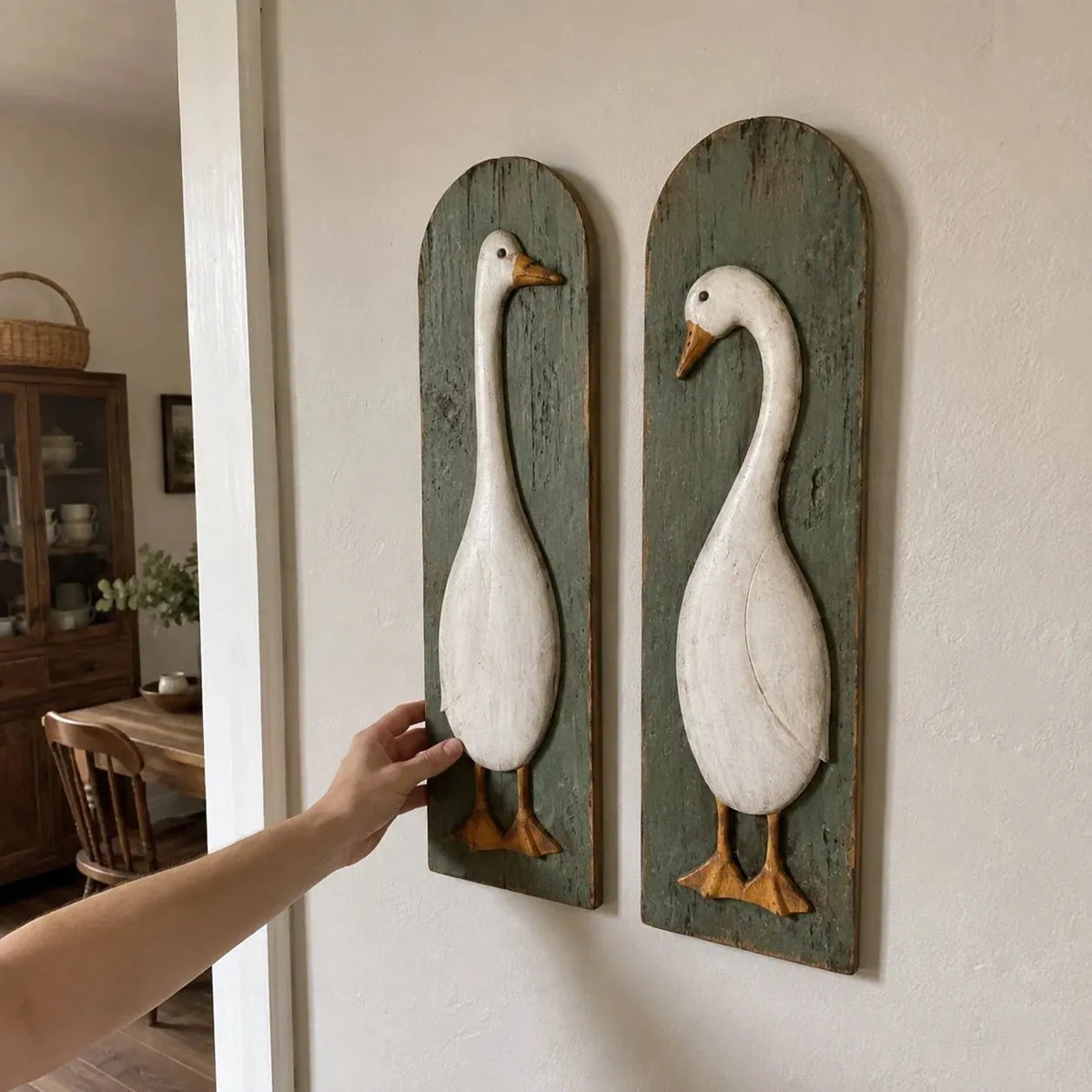 Zorelia | Rustic Goose Wall Decor Set