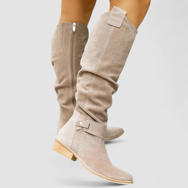 Gavella | Slouchy Buckle Detail Tall Boots