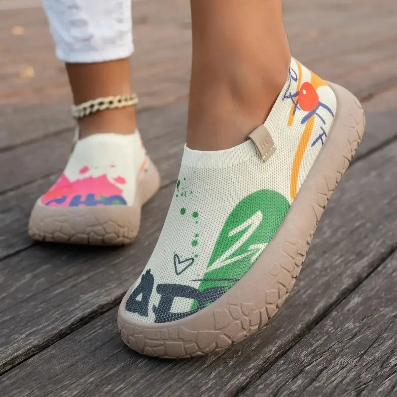 Lunetta | Knit Slip On Comfort Sneakers