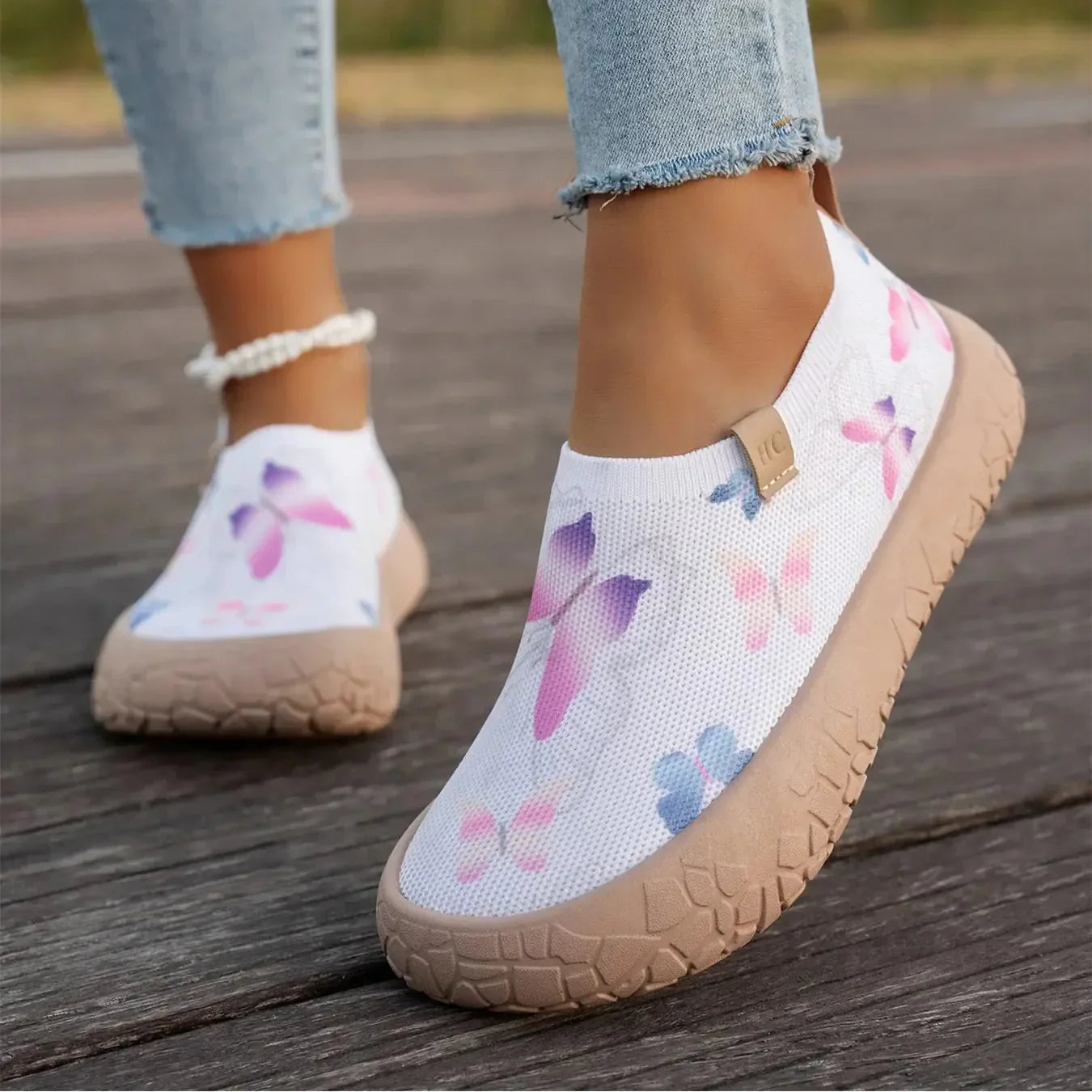 Lunetta | Knit Slip On Comfort Sneakers