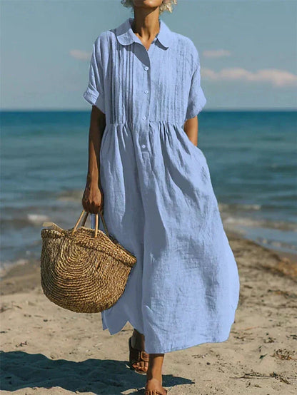 Zephlora | Relaxed Beachside Shirt Dress