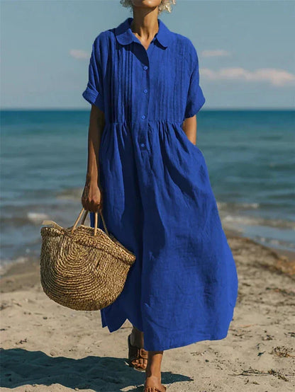 Zephlora | Relaxed Beachside Shirt Dress