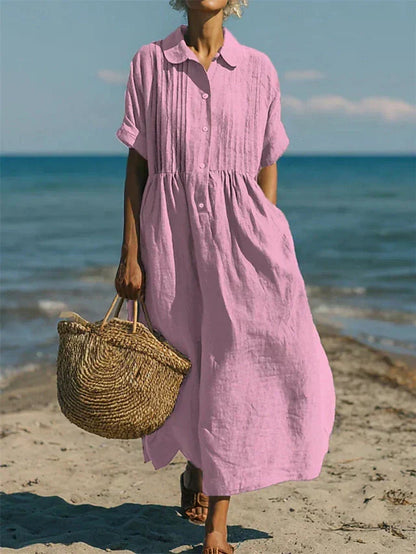 Zephlora | Relaxed Beachside Shirt Dress