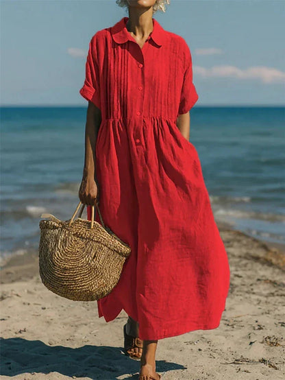 Zephlora | Relaxed Beachside Shirt Dress