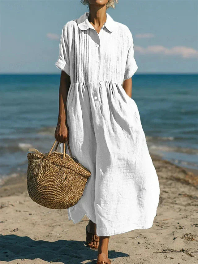 Zephlora | Relaxed Beachside Shirt Dress