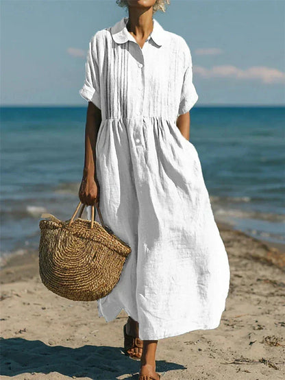Zephlora | Relaxed Beachside Shirt Dress