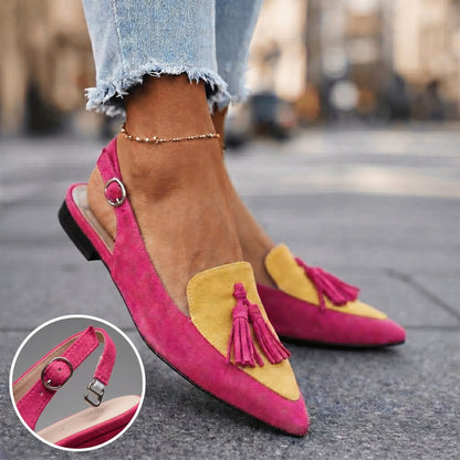 Clarisse | Tassel Detail Slingback Heels