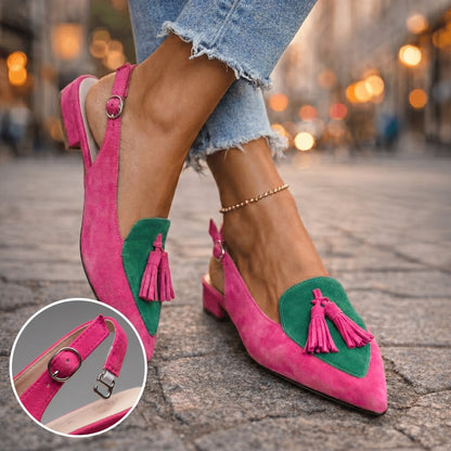 Clarisse | Tassel Detail Slingback Heels