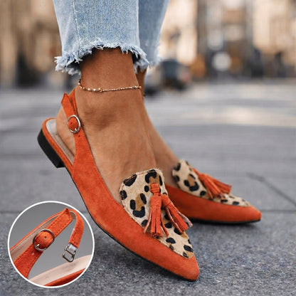 Clarisse | Tassel Detail Slingback Heels