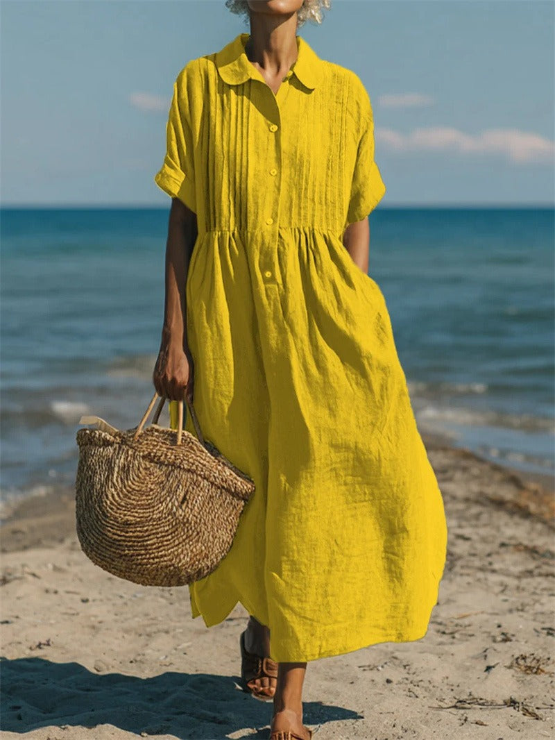 Zephlora | Relaxed Beachside Shirt Dress