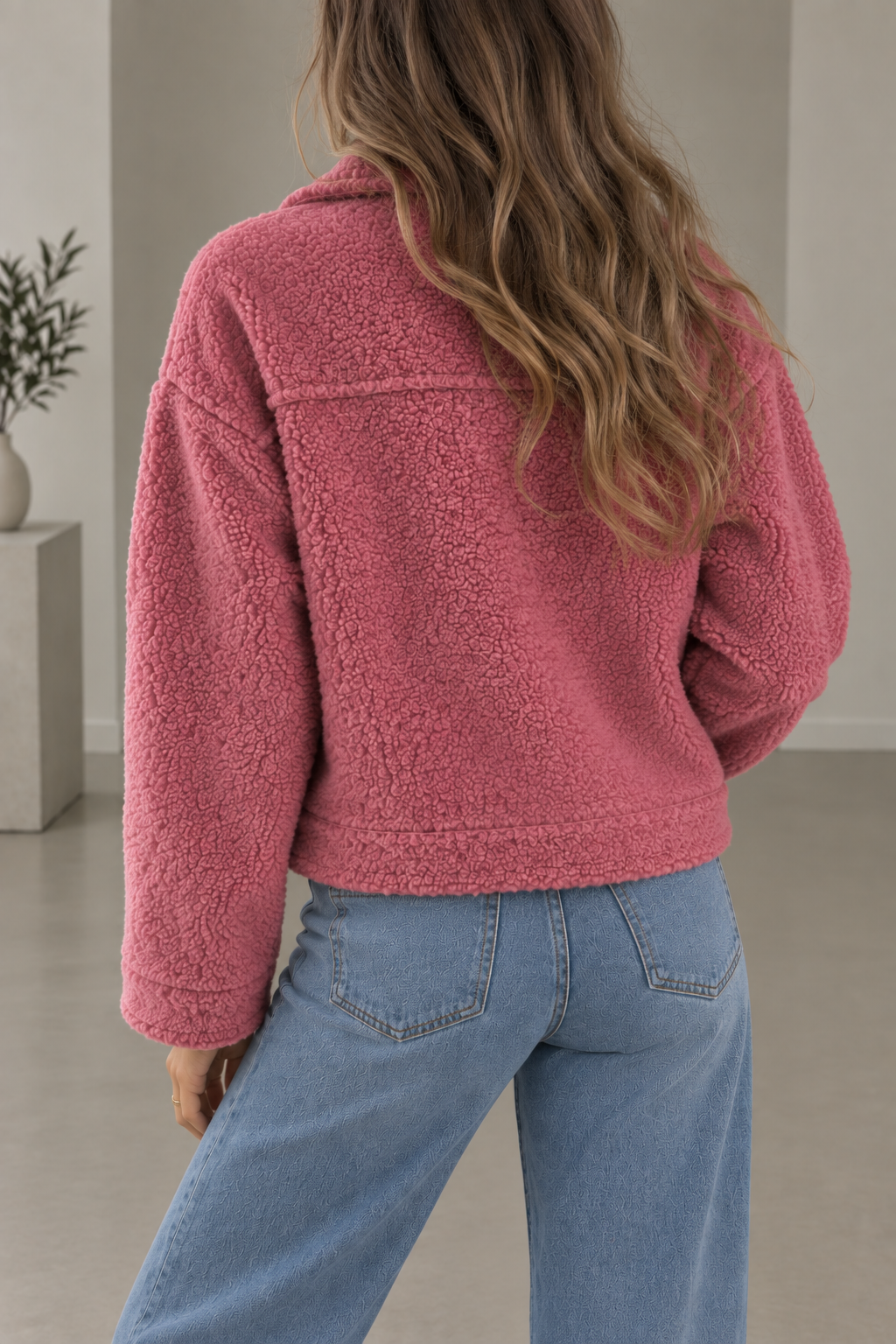 Una | Plush Pocket Teddy Jacket