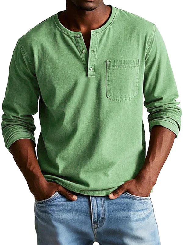 Prescott | Vintage Wash Henley Shirt