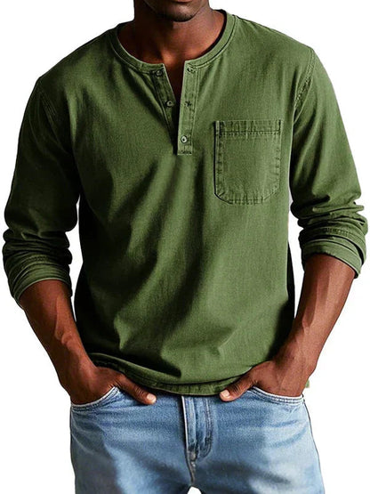 Prescott | Vintage Wash Henley Shirt