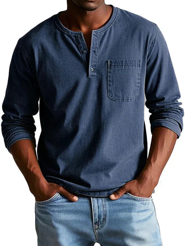 Prescott | Vintage Wash Henley Shirt