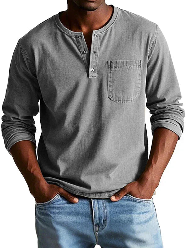 Prescott | Vintage Wash Henley Shirt