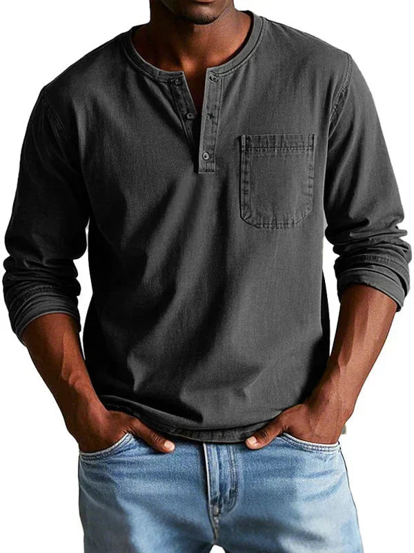 Prescott | Vintage Wash Henley Shirt