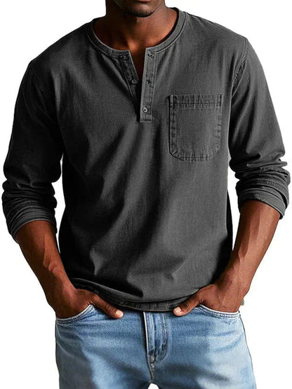 Prescott | Vintage Wash Henley Shirt