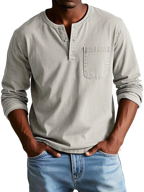 Prescott | Vintage Wash Henley Shirt