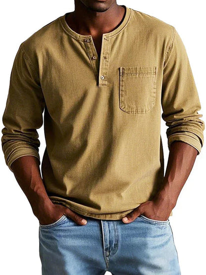 Prescott | Vintage Wash Henley Shirt