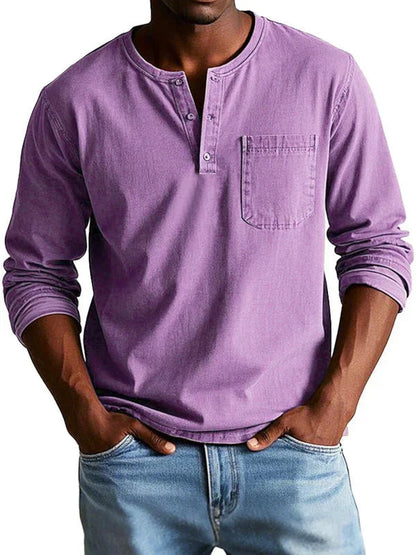 Prescott | Vintage Wash Henley Shirt