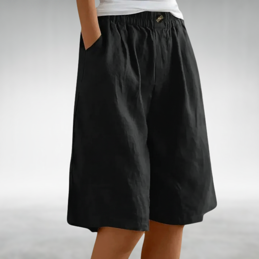 Elodie | Relaxed Fit Pocket Culotte Shorts