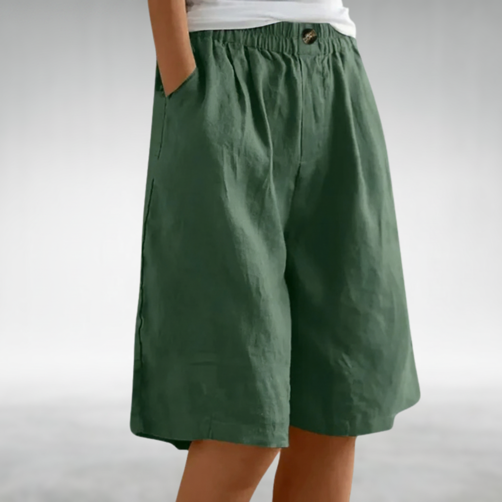 Elodie | Relaxed Fit Pocket Culotte Shorts