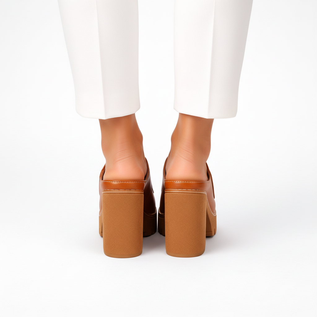 Zinnara | Retro Inspired Heel Mule Sandals