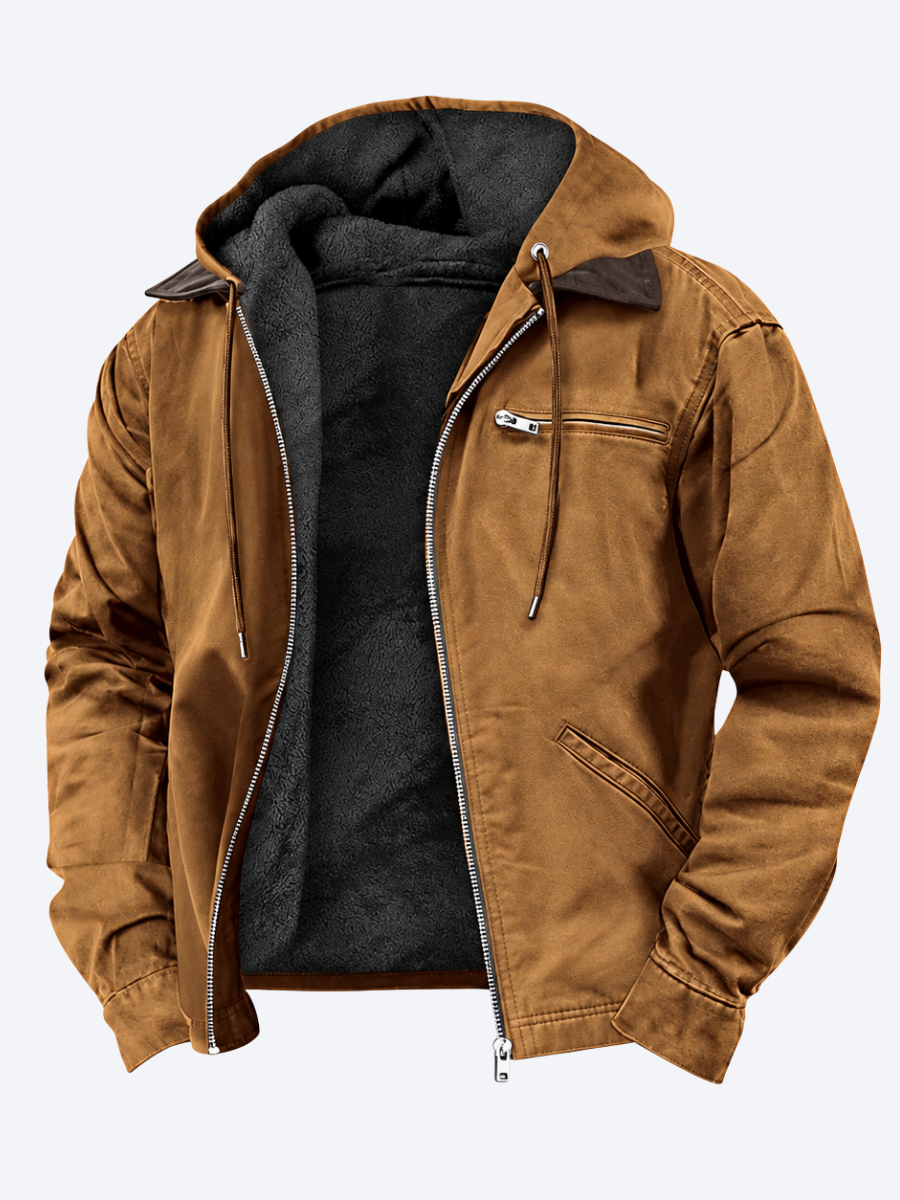 Aldwyn | Plush Lined Hooded Zip Jacket