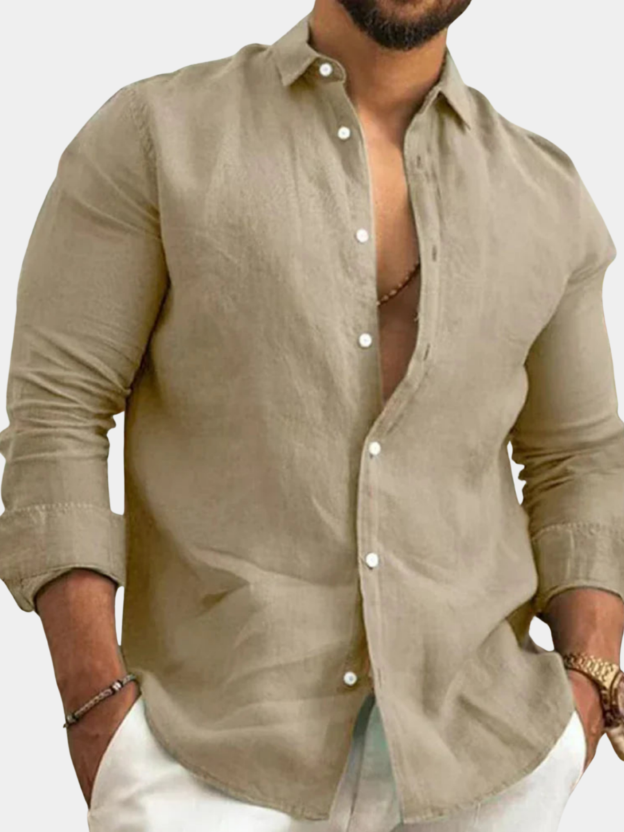 Fintan | Classic Linen Button Shirt