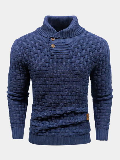 Percival | Cozy Textured Collar Sweater