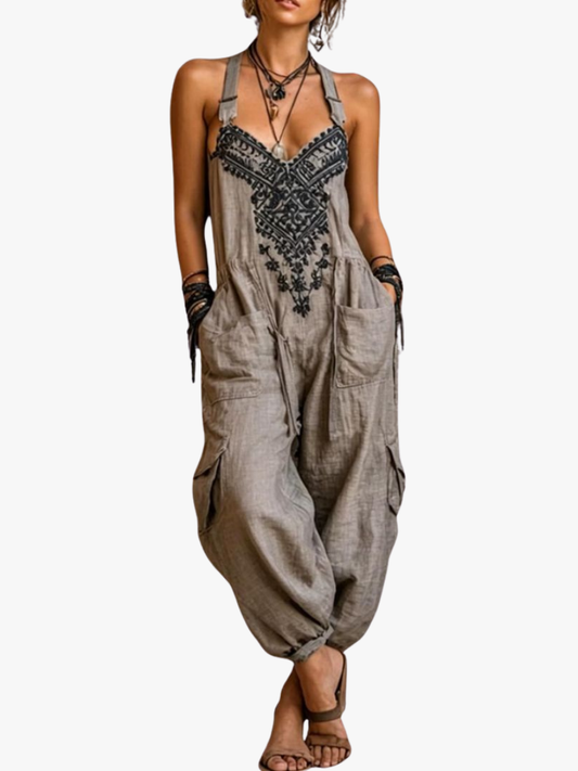 Briseida | Bohemian Utility Pocket Jumpsuit