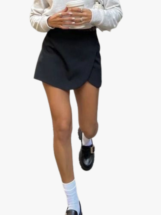 Yvette | Chic Overlap Mini Skort