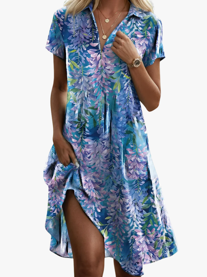 Hollianne | Bohemian Garden Print Dress