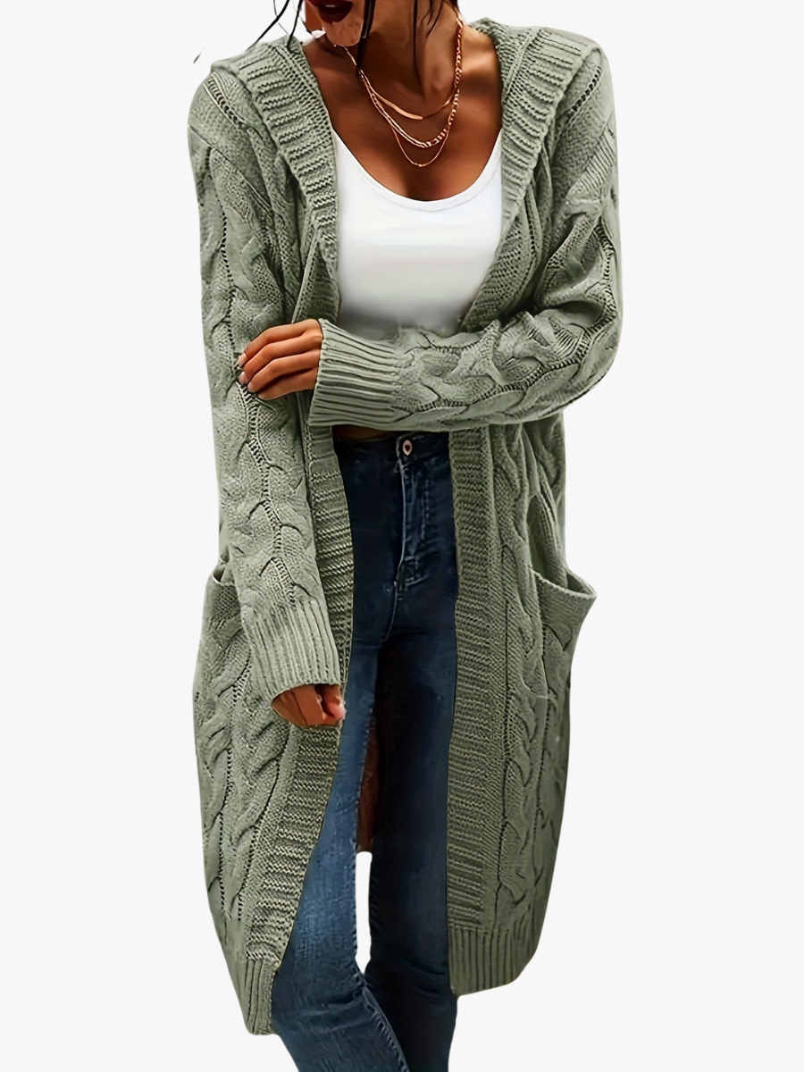 Junivelle | Cable Knit Longline Cardigan