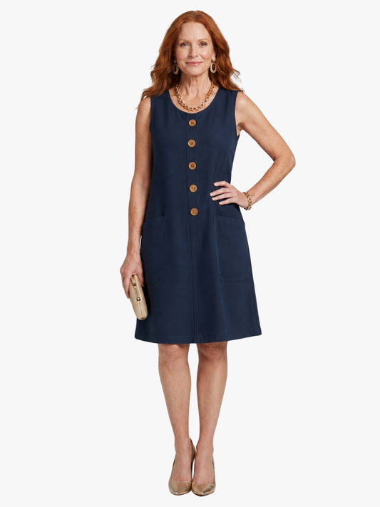 Aurellia | Button Front Pocket Mini Dress