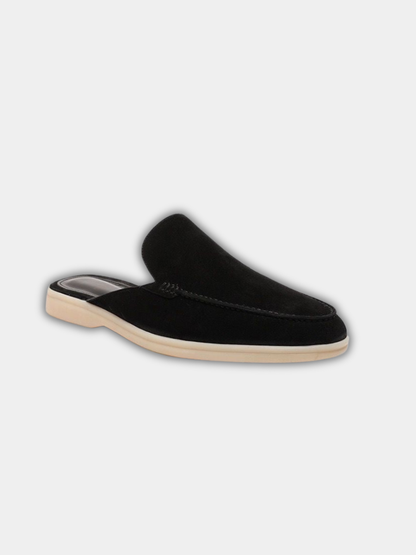 Keegan | Suede Style Backless Loafer Mules