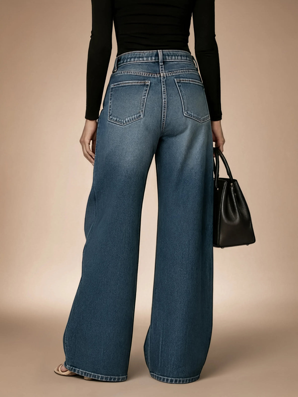 Briseida | Statement Eyelet Barrel Leg Jeans