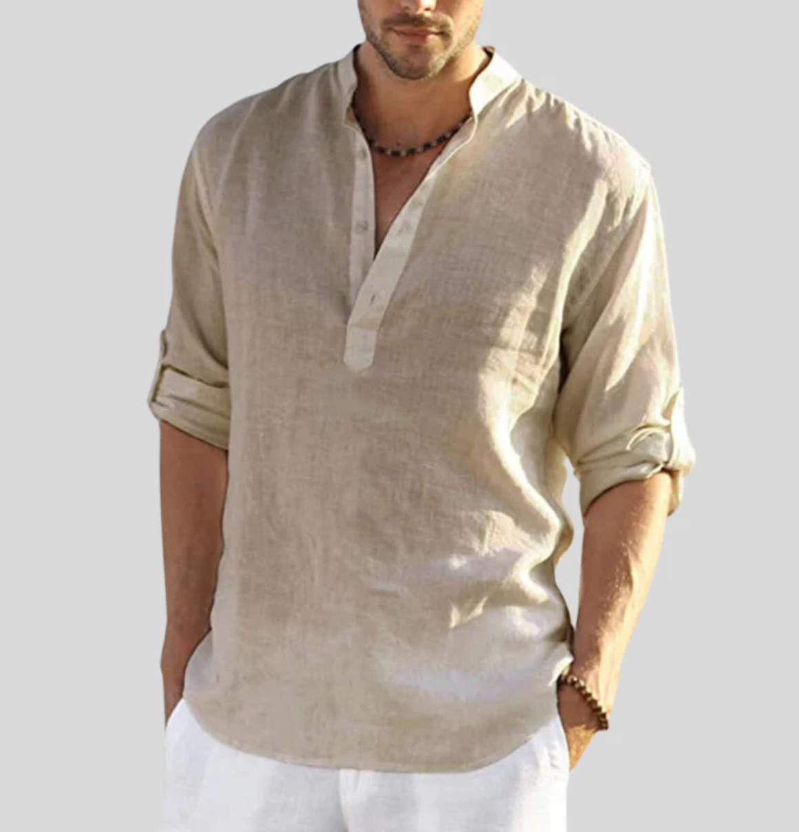 Orson | Soft Touch Henley Linen Shirt