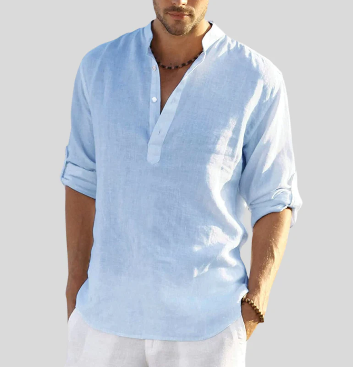 Orson | Soft Touch Henley Linen Shirt