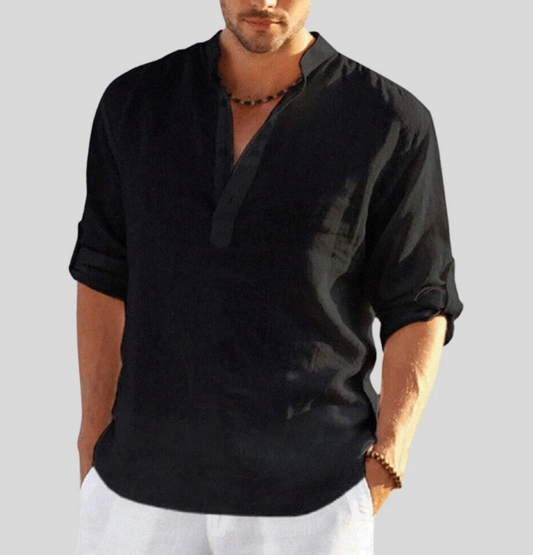 Orson | Soft Touch Henley Linen Shirt