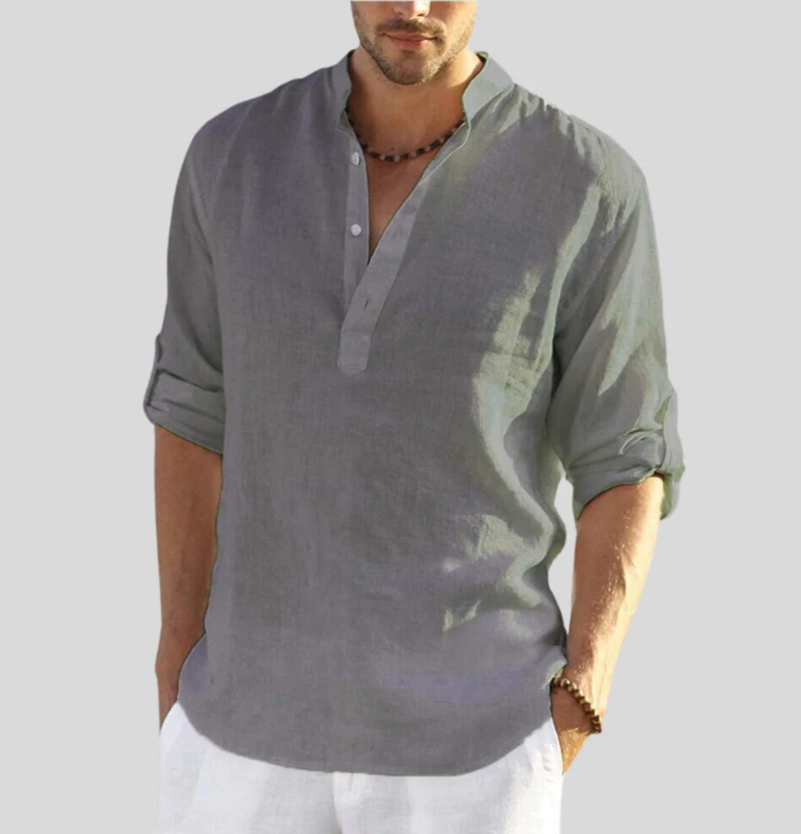 Orson | Soft Touch Henley Linen Shirt