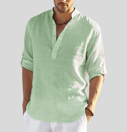 Orson | Soft Touch Henley Linen Shirt